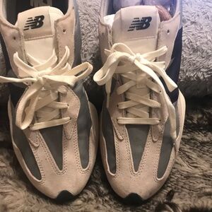 New Balance Kids' Gray and White Sneakers